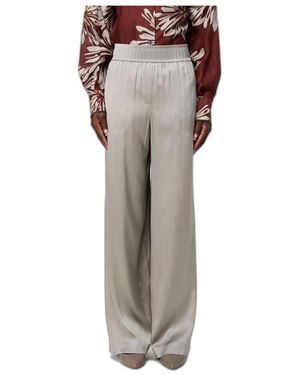 Brunello Cucinelli Wijde Zijden Broek - Bruin