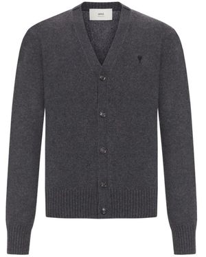 Ami Paris Cashmere Knitwear - Blue