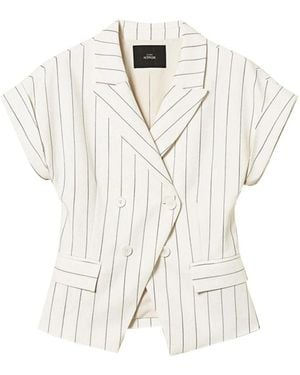 Actitude Jassen ,Wit ,Leer Blazer