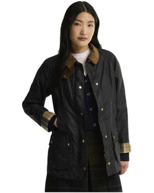 Barbour Icons Beadnell Wachsjacke - Schwarz