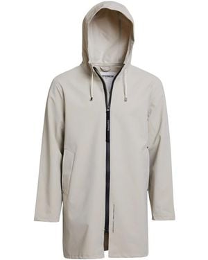 Stutterheim Leichter wasserdichter reißverschluss-regenmantel - Grau