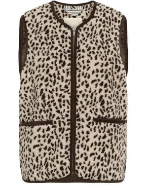 Part Two Jassen ,Veelkleurig ,Polyester Cameliepw Vest - Zwart