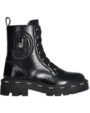 Liu Jo Lace-Up Boots - Black