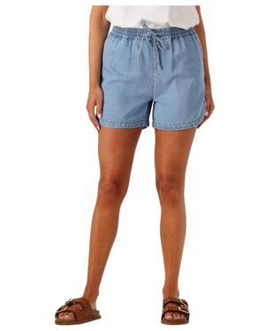Object Chique Blauwe Shorts Voor Zomeravonturen