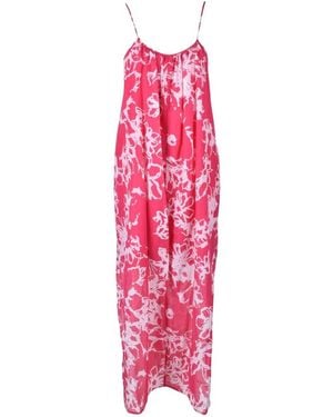 Attic And Barn Kleedjes ,Roze ,Katoen Garzato Maxi-Jurk