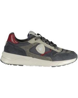 Blauer Schoenen ,Blauw ,Suède Ozark 02/Cos Sneaker - Grijs