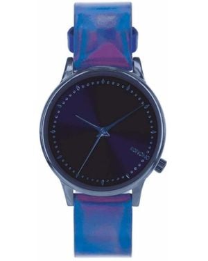 Komono Blaue quarzuhr edelstahl