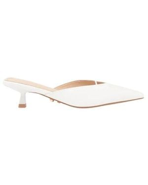 TWENTYFOUR Heeled Mules - Blanco