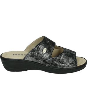 Tecnica Mary Zwarte Instap Sandalen