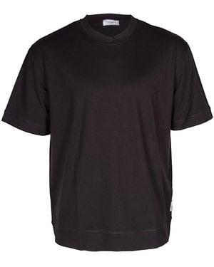 Paolo Pecora Ruimvallend Katoenen T-Shirt - Zwart