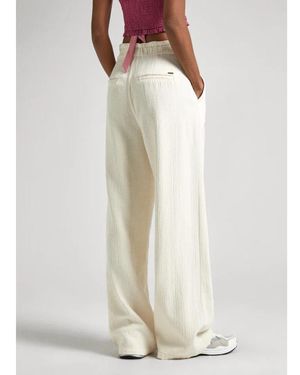 Pepe Jeans Wide Trousers - Bianco