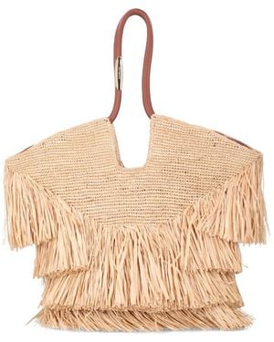 Zimmermann Tassen ,Leer Goldentime Medium Fringe Tote - Naturel