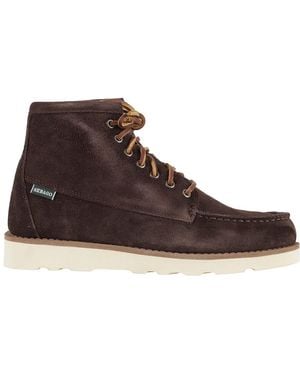 Sebago Bruine Suède Enkellaarzen