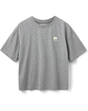 Sofie Schnoor Grau Melange T-Shirt Mit Stil Snos553