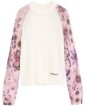 Desigual Round-Neck Knitwear - Rose