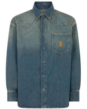 Roberto Cavalli Denim Shirts - Blu