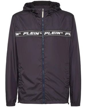 Philipp Plein Nylon Windbreaker - Blauw