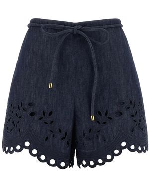 Zimmermann Korte Broeken ,Blauw ,Shorts