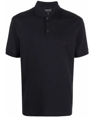 Giorgio Armani Polo Shirts - Black