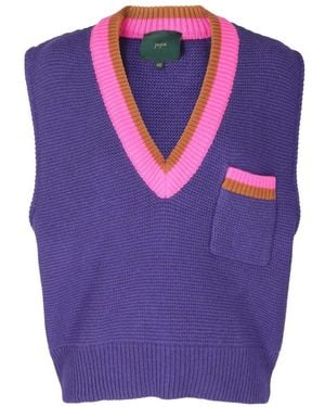 Jejia V-Neck Knitwear - Viola