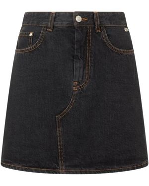 Gcds Denim Skirts - Black