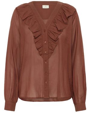 Kaffe Blouses - Marrón