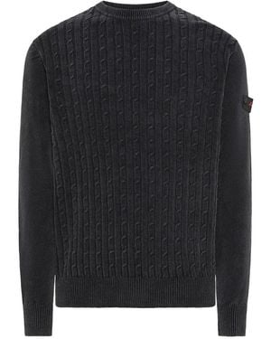 Peuterey Cursa Rundhals Strickpullover - Schwarz