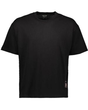 Jack & Jones Tops ,Zwart ,Katoen Jorcotedazur Label Back Tee