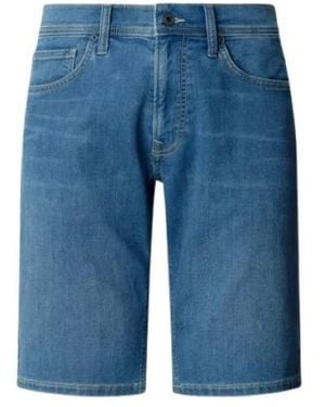 Pepe Jeans Korte Broeken ,Blauw ,Katoen Bermuda Denin Slim