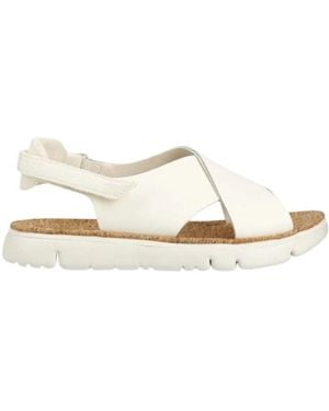 Camper Flat Sandals - Blanco