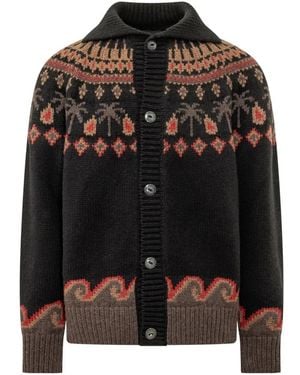 Alanui Lange Strickjacke Mit Langen Ärmeln - Schwarz