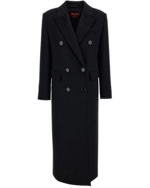 Max Mara Double-Breasted Coats - Negro