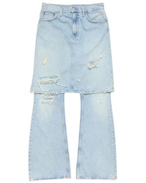 Acne Studios Jeans ,Blauw ,Katoen Flared Jeans