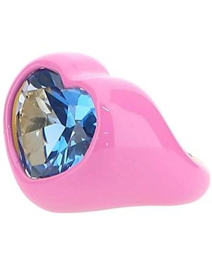 Dans Les Rues Lux zwei-ton silberring - Pink