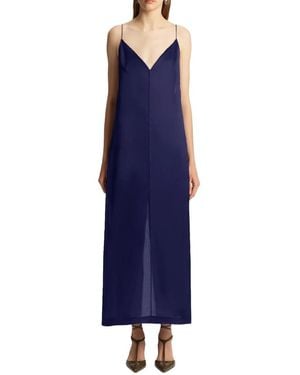 KHAITE Kleedjes ,Blauw ,Tulula Dress