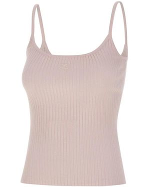 Courreges Sleeveless Tops - Pink