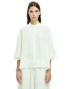 Malloni Overhemden ,Camicia Con Collo Alla Coreana Mlo - Wit