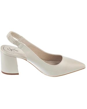 KEDDO Schoenen ,Elegante Gedeeltelijk Open Pumps - Wit