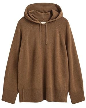 GANT Hoodies & Sweatvesten ,Bruin ,Wol Hoodies