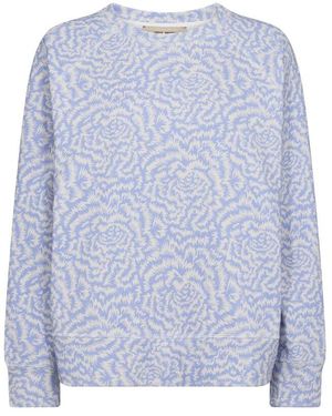 Mos Mosh Frühlings-Sweatshirt Mit Rundhalsausschnitt - Blau