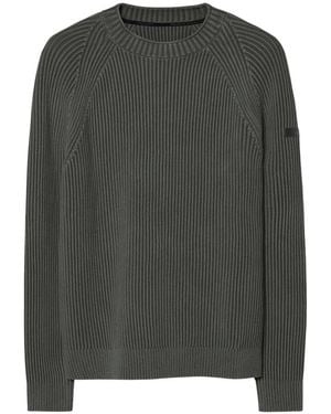 Rrd Cotton 7 Techno Wash Rundhals Pullover - Grün