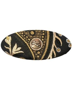 Etro Logoplaatje Haarclip - Zwart
