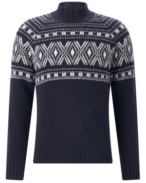 Gran Sasso Turtlenecks - Bleu