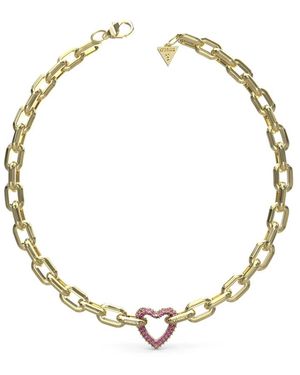 Guess Kristallen Ketting Voor Subtiele Luxe - Metallic