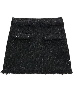 MSGM Short Skirts - Negro