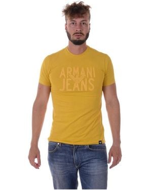 Armani Jeans T-Shirts - Amarillo