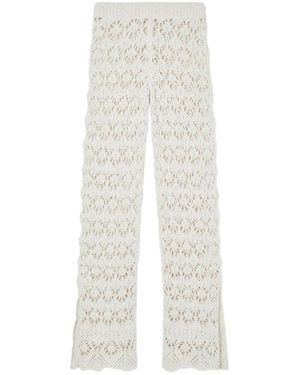 Alanui Wide Trousers - Bianco