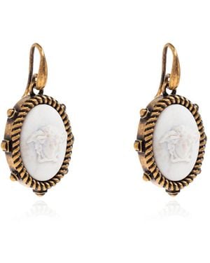 Versace Brass Earrings - Mettallic