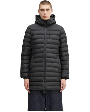 Rains Jassen ,Zwart ,Leer Lohja Curve Jacket