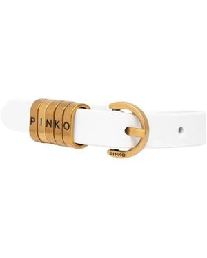 Pinko 1,2 Cm Riem Met Letterlogo - Metallic